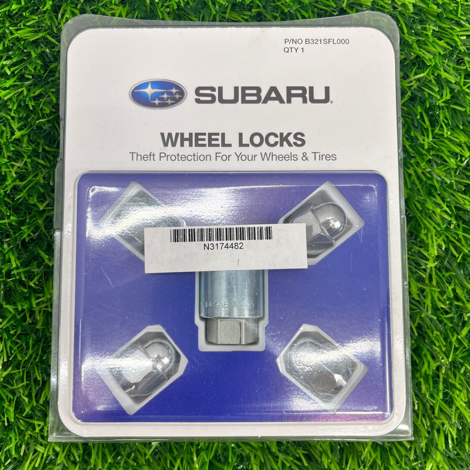 2009-24 Subaru Alloy Wheel Locks Theft Protection B321SFL000 B321SFL010 Genuine