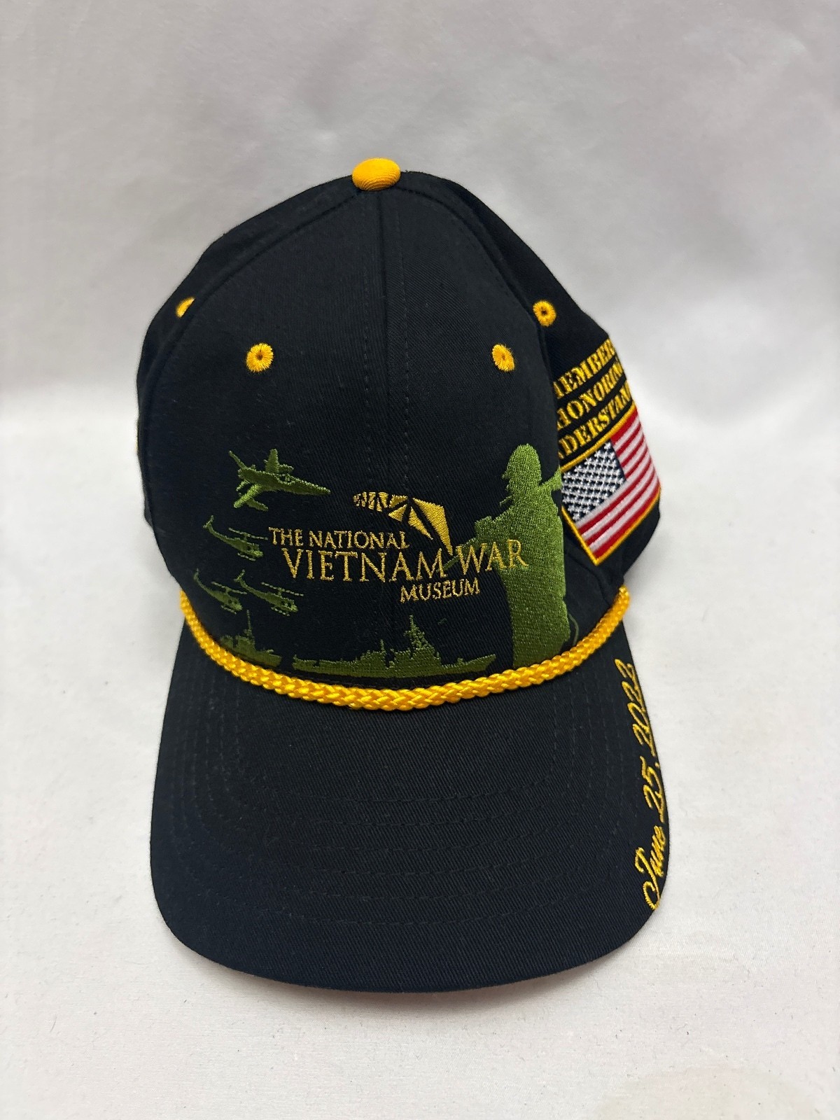 The National Vietnam War Museum Grand Opening  Black Baseball Cap Hat Strapback