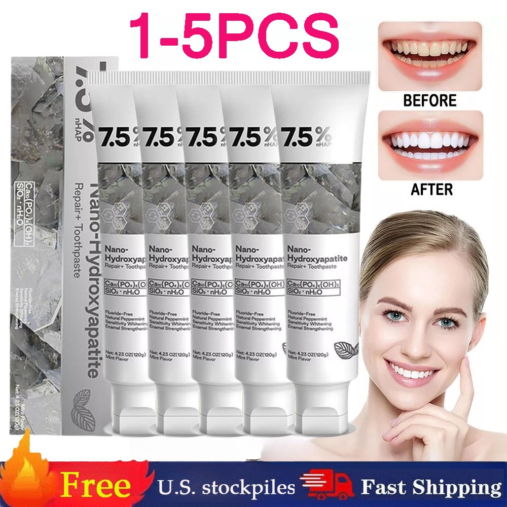 Hap 7.5% Nano-Hydroxyapatite dental paste Remove Deep Clean For Sensitive Teeth