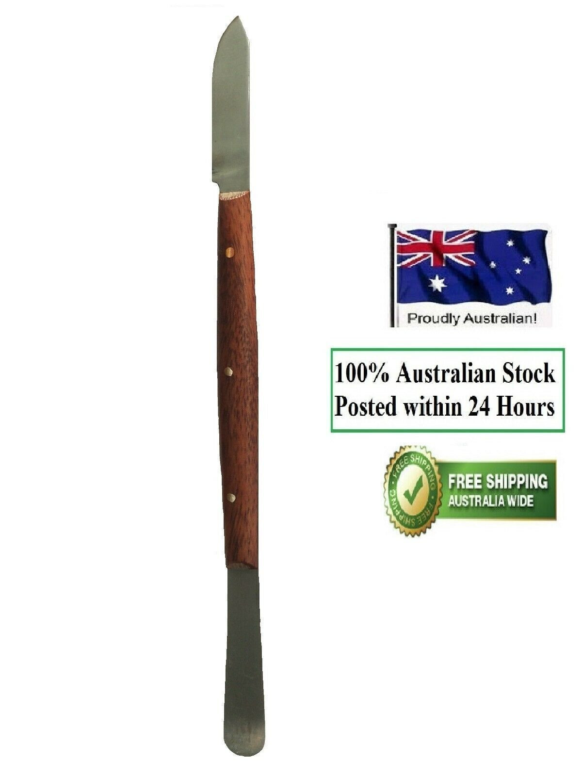 Dental Wax Knife Stainless Steel 13 Cm Steel Lab Dental Wax Wooden Handel Knife