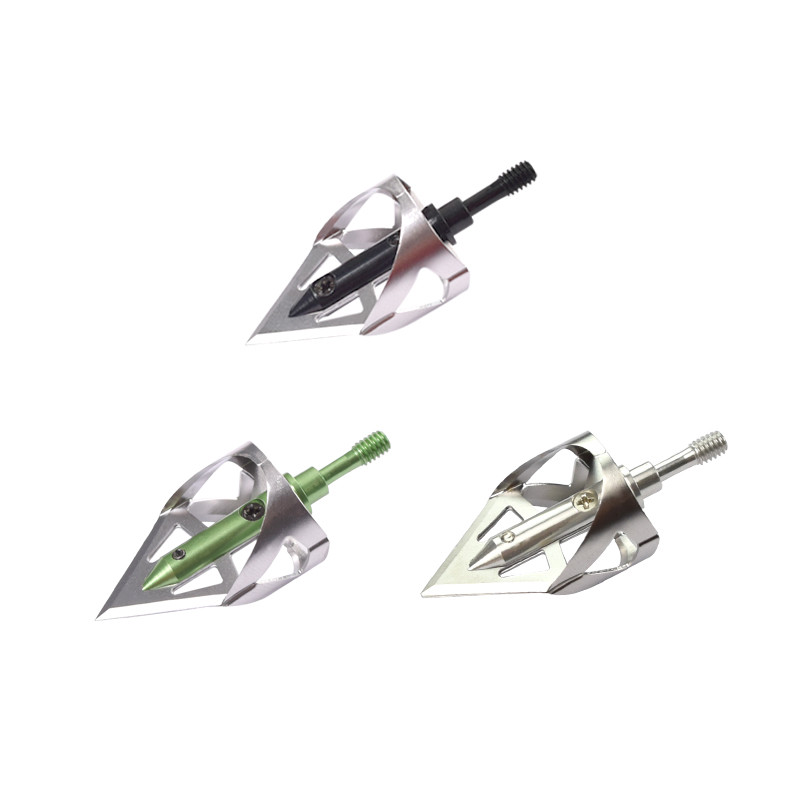 100gr Broadheads Steel Arrowheads Fit Archery Outdoor Target Hunting 3X
