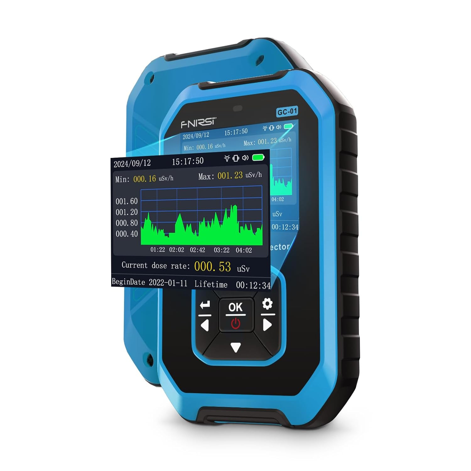 Upgraded GC-01 Geiger Counter - Portable Radiation Detector for X-Ray & Gamma Ra