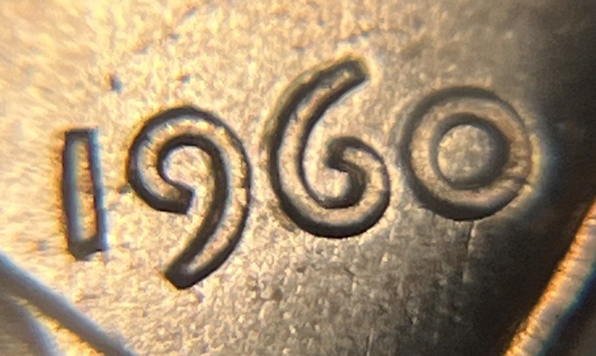 1960 Lincoln Penny Errors DDO Doubling In Date Errors Uncirculated