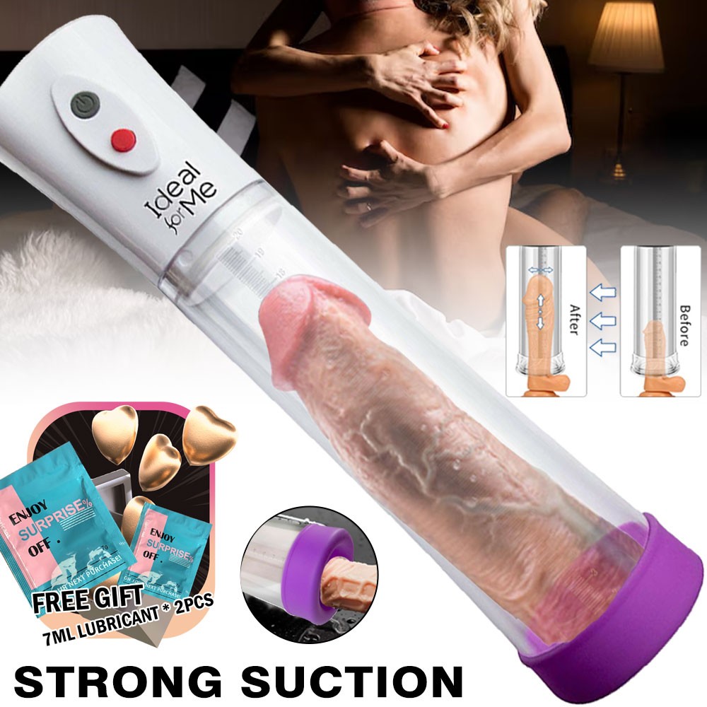 Electric Vacuum Penis Pump Enhancer Male Men Penis Enlarger Growth Masturbator