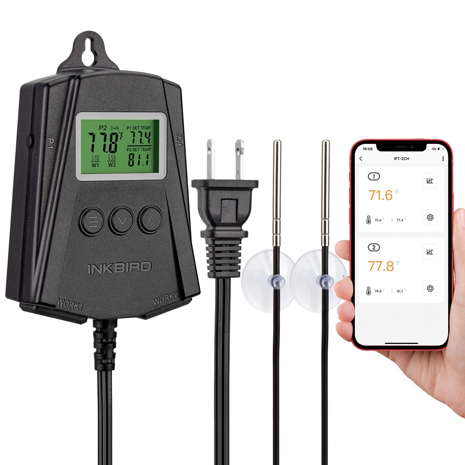 Inkbird WiFi Heat Mat Reptile Thermostat Controller Temperature Controller wi...