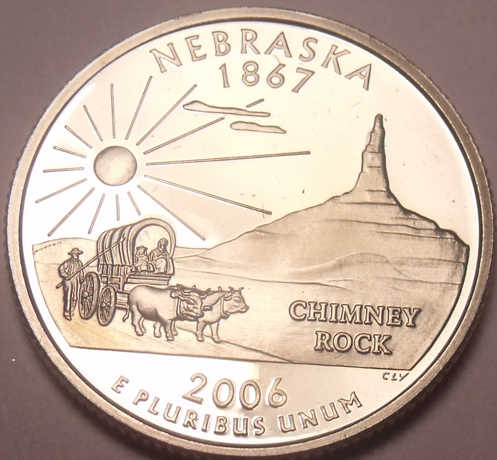Gem Cameo Proof 2006-S Nebraska State Quarter~See All Our Proof Quarters~Fr/Ship
