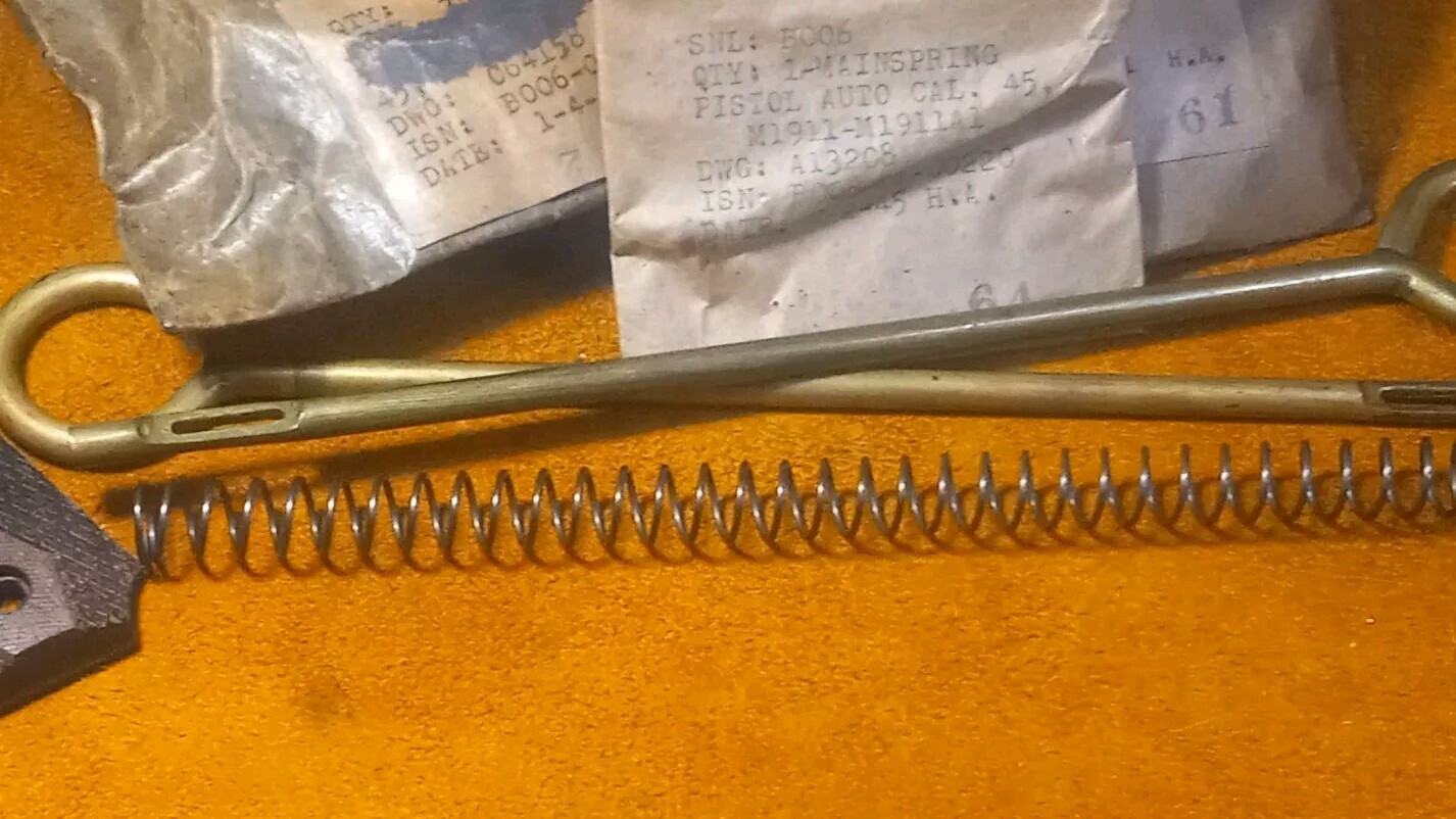 1911 1911A1 Colt Recoil Spring Government Mil. Spec.