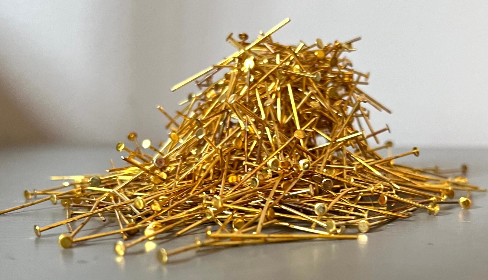 Lot of Brass Prism Pins 1 1/4" 4+ Ounces