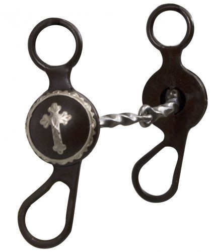Showman  5" Brown Steel Concho Bit w/ Twisted Mouth