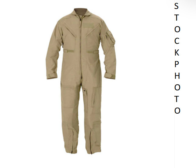 USMC USAF Coveralls Flyers Summer Aramid fire resistant Coyote Tan USED 44L long