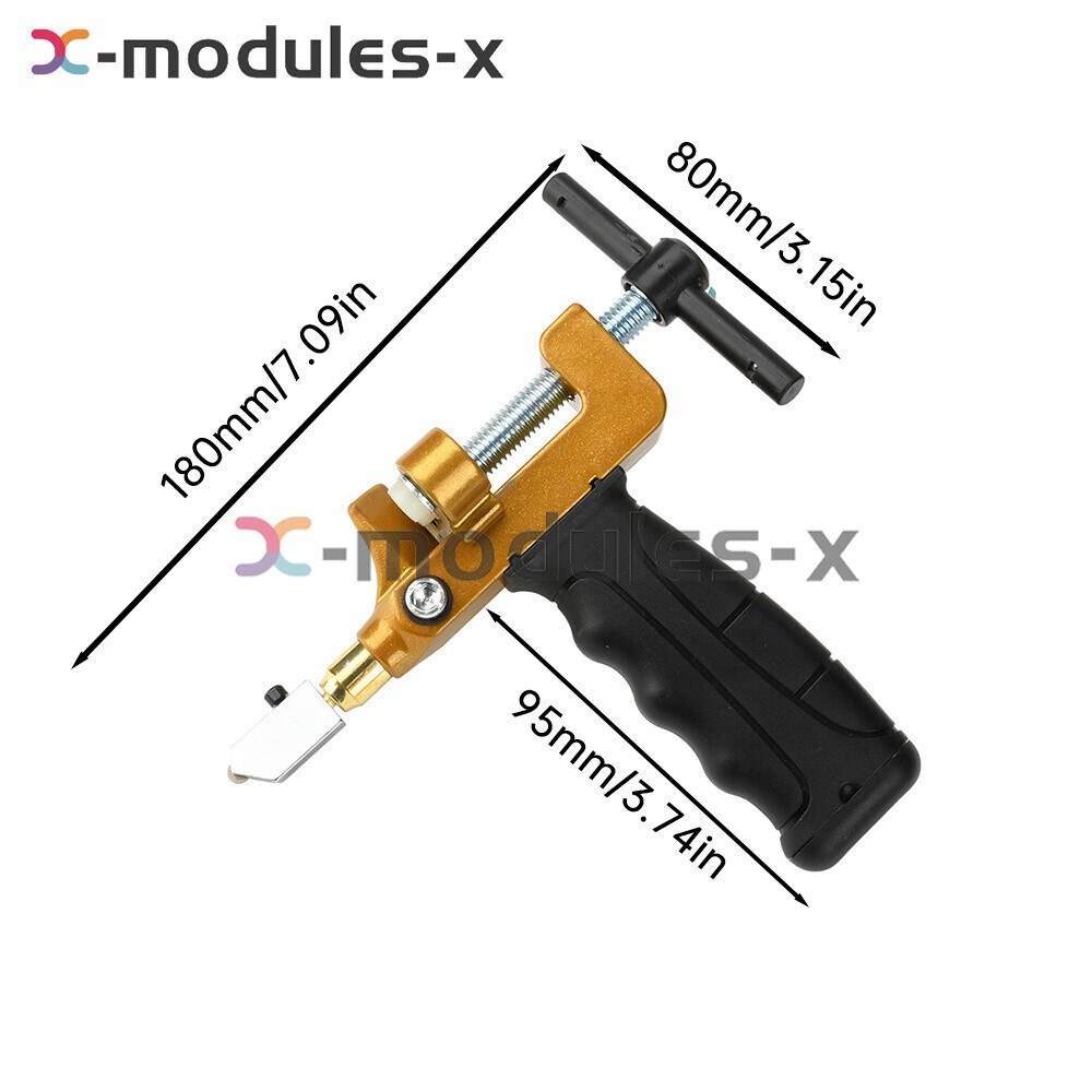 2 in 1 Tile Glass Cutter Professional Ceramic & Porcelain Cutting Hand Tool