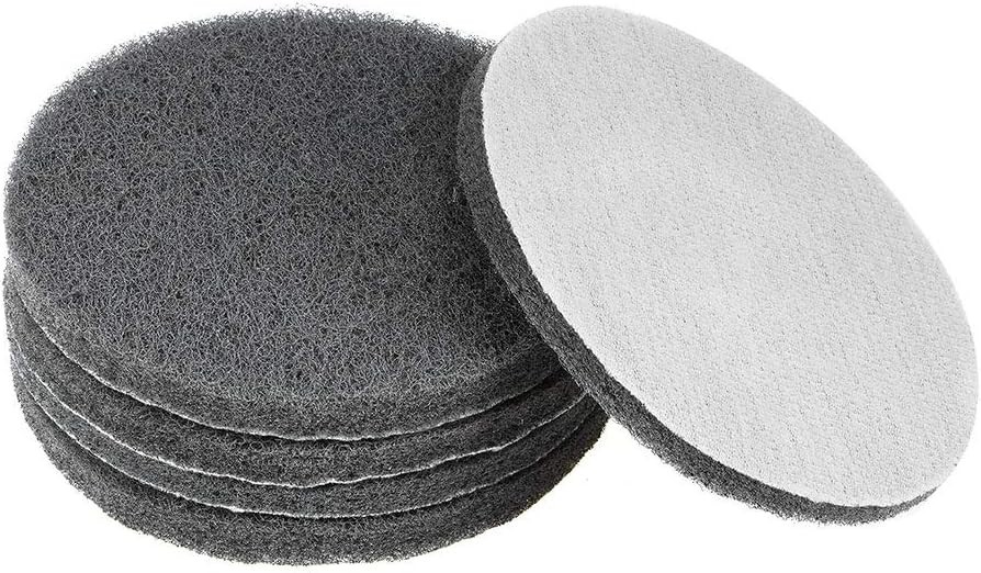 10 Pack Industrial 5" Non-Woven Abrasive Pads Cleaning Sanding 800 Grit