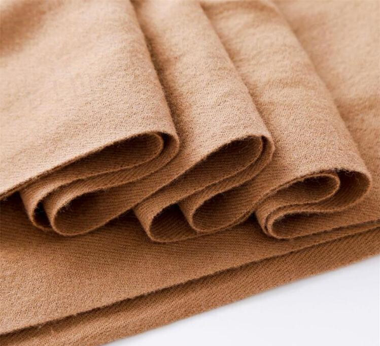 Camel Oversized Blanket 100% Cashmere Scarf Shawl Wrap Solid Scotland Wool