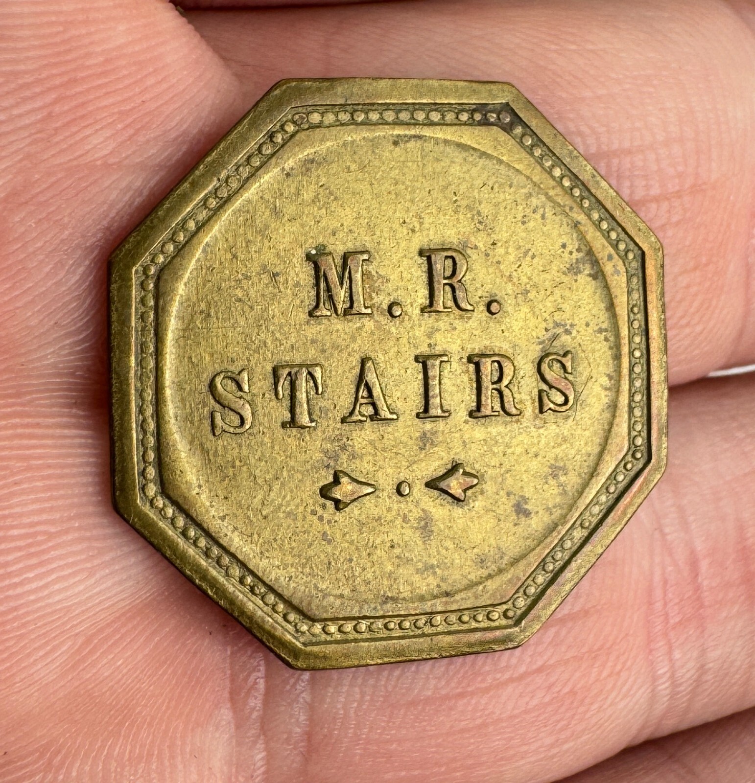 M. R. Stairs The Bank Saloon Garnet Ghost Town Montana Trade Token