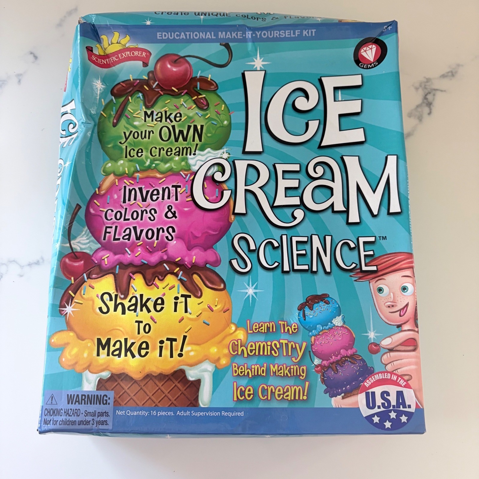 Scientific Explorer Ice Cream Science DIY Kit Educational STEM Activity Set 8+