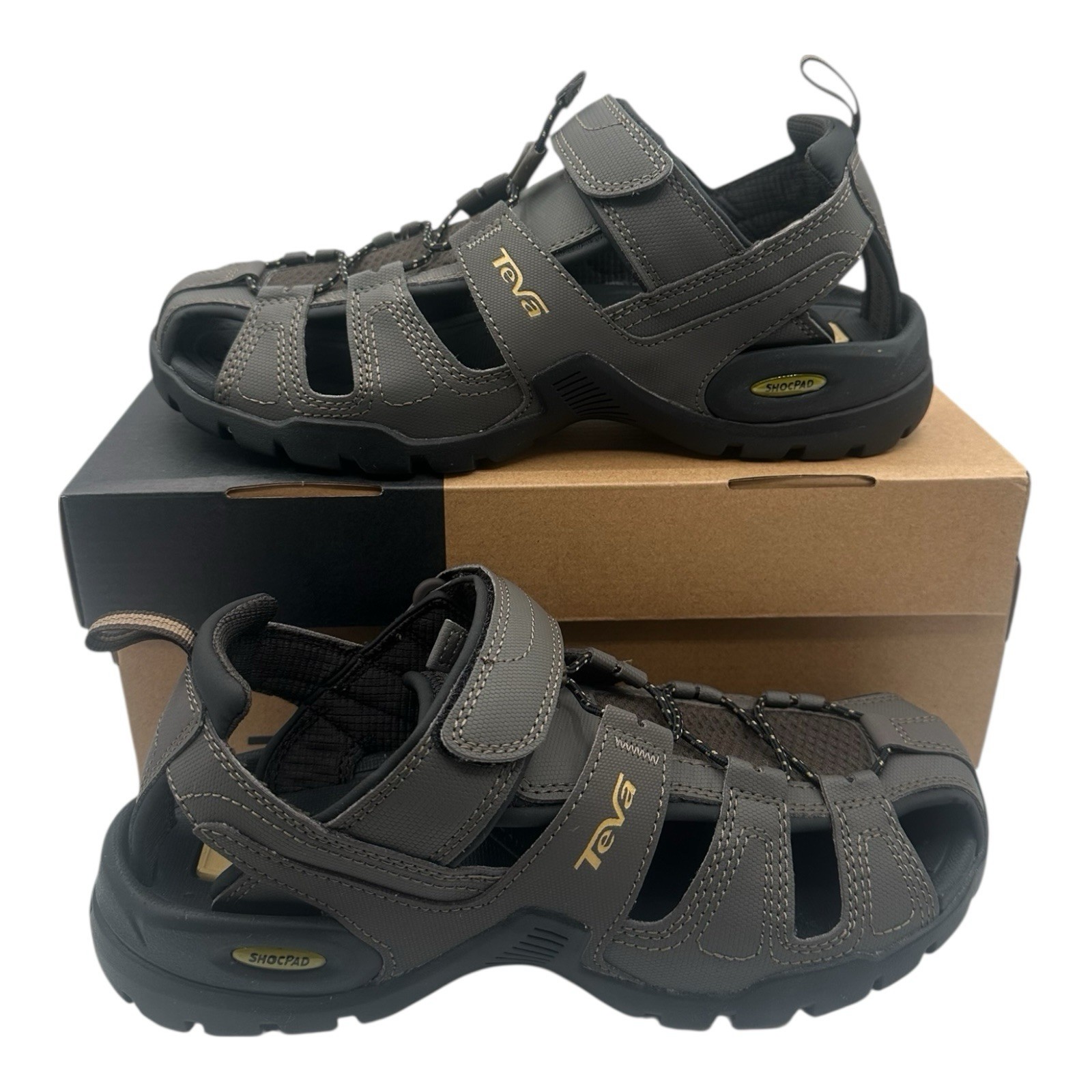 Teva Forebay Sandals Mens Sz 8 Turkish Coffee Brown Water Sport Hiking 1001116