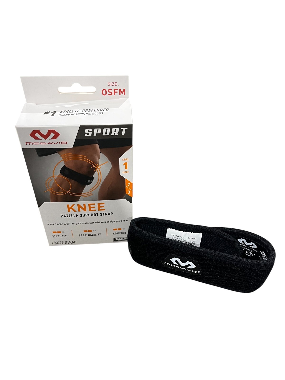 McDavid, Sport Jumper's, Knee Patella Strap, Joint Support, Nylon, One Size