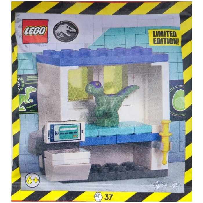 LEGO Jurassic World Baby Raptor DNA Lab Paper Bag 122404 (SEALED)
