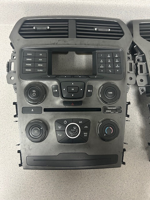 2014-2015 Ford Explorer OEM Radio/ Climate Control Faceplate