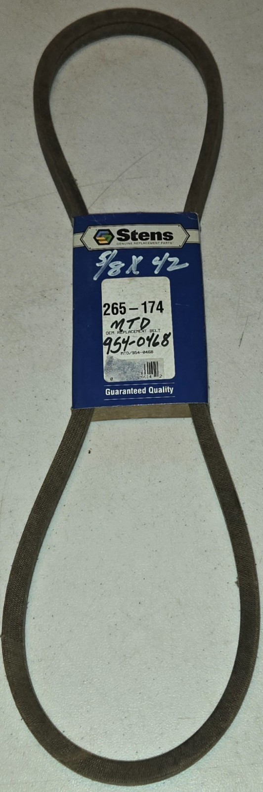 Stens 265-174, fits MTD 754-0468, Toro 112-0305 5/8" x 42" USA Made