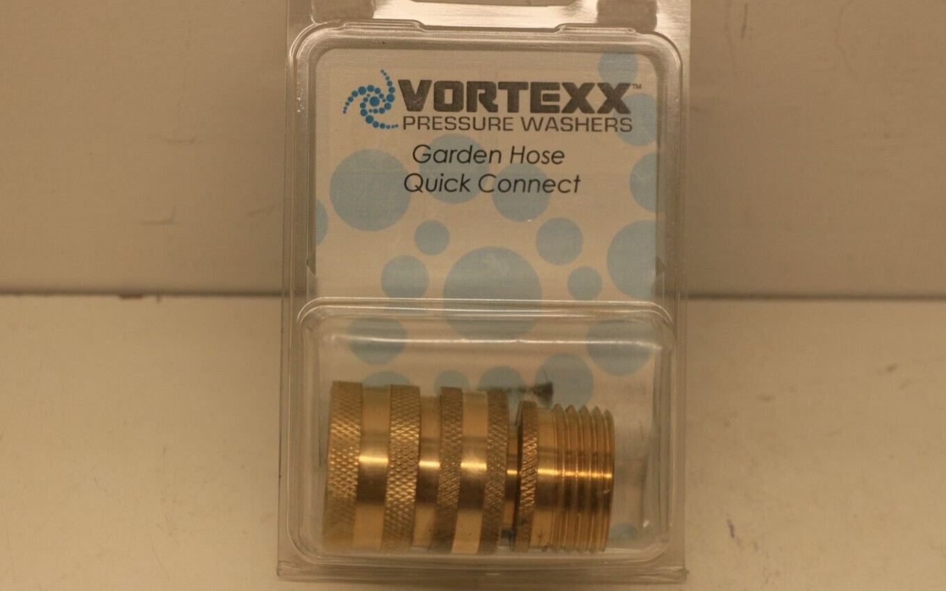 Vortexx Pressure Washer Solid Brass Garden Hose Quick Connect Disconnect SD47010