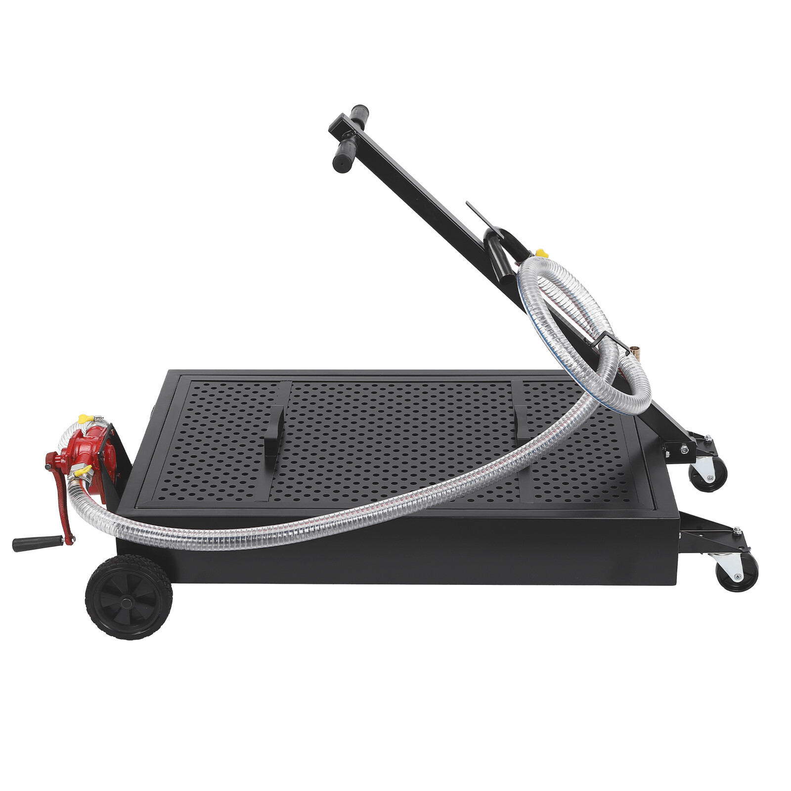 17 Gallon Oil Drain Pan Oil Drain Tank Rectangle Oil Change Pan Container 64L