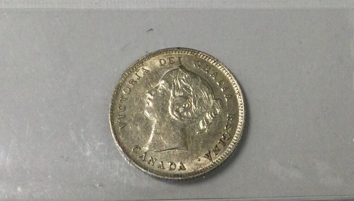 Canada 1894 5 Cents Silver Grade ICCS EF40 Some Lustre Nice Surfaces