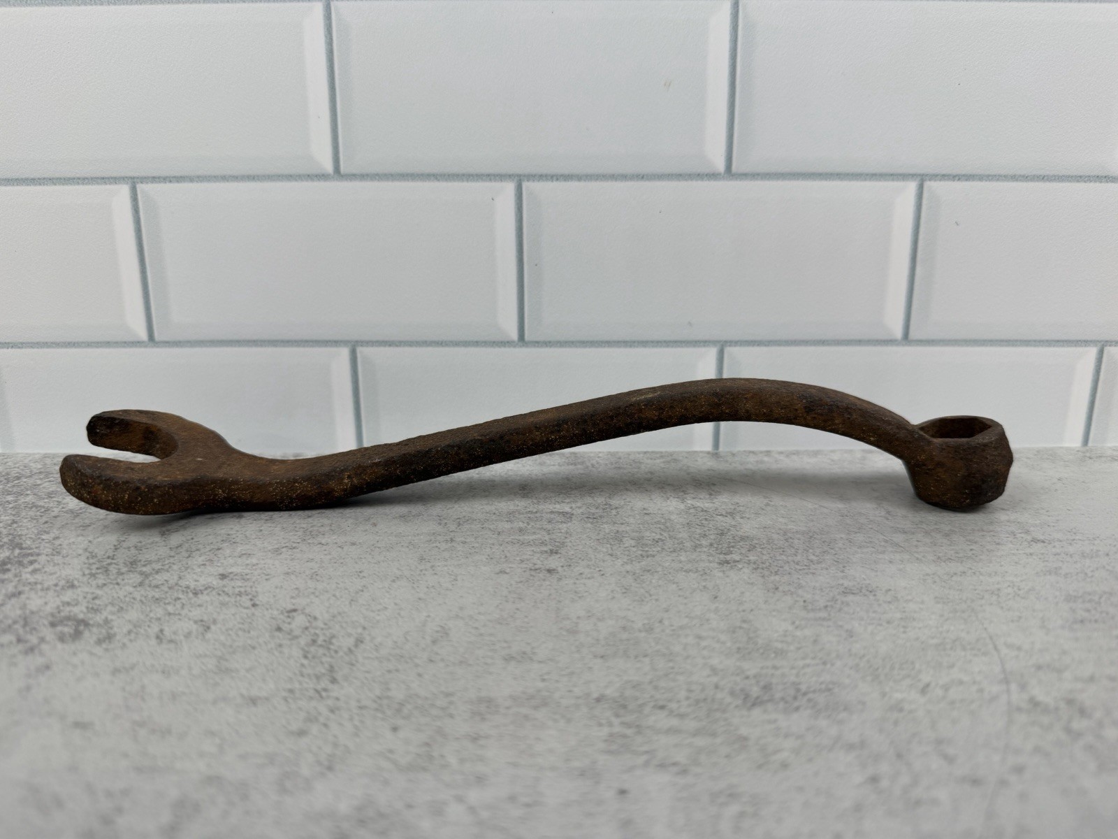 Vintage Offset Combination Wrench 1” Open End 6 Point Box End