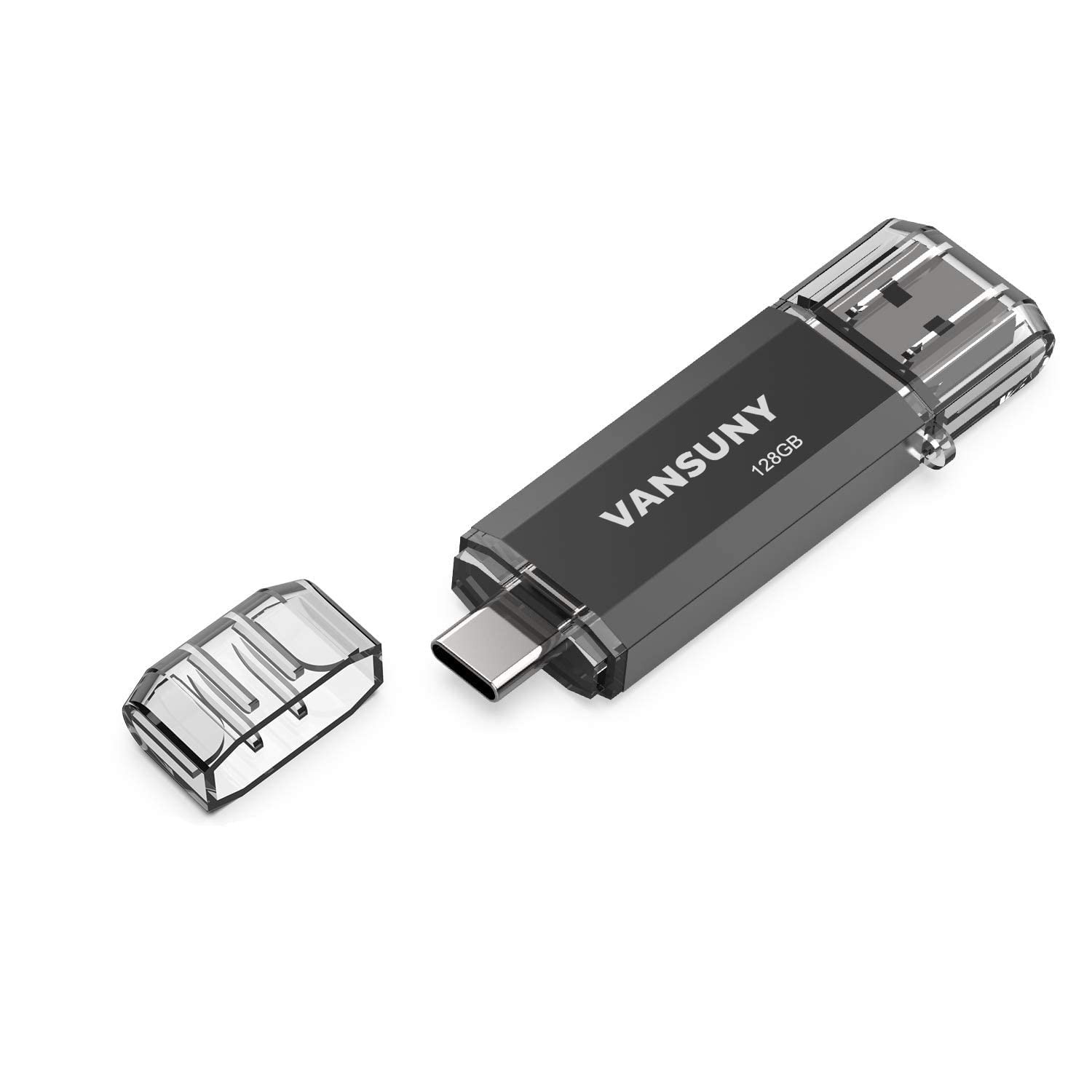 Vansuny 128GB USB C Flash Drive 2 in 1 OTG USB 3.0 + Type C Memory Stick with...