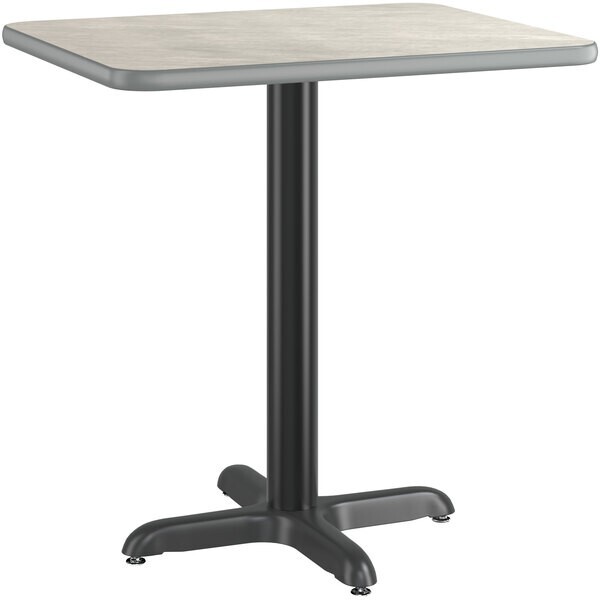 24" x 30" Rectangular Restaurant Table Top with White Laminate Top Finish