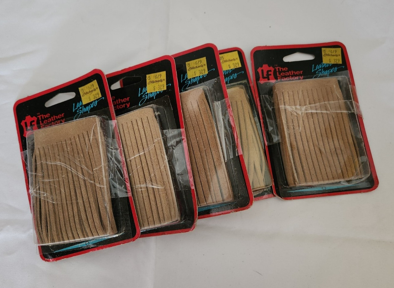 LF The Leather Factory 6" Leather Fringe Vintage 5 Packs of 2 Each