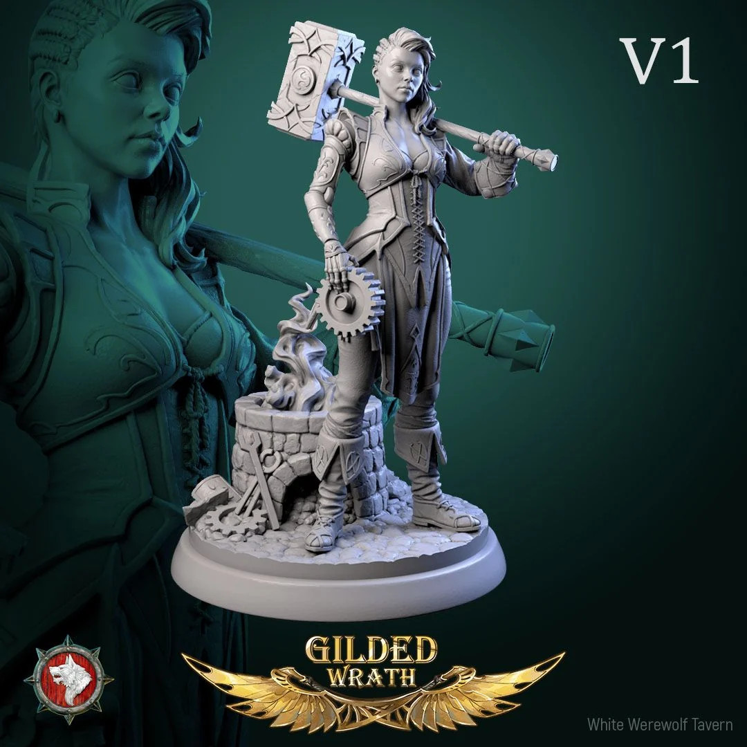 Myra Forgeheart - Resin Tabletop Miniature