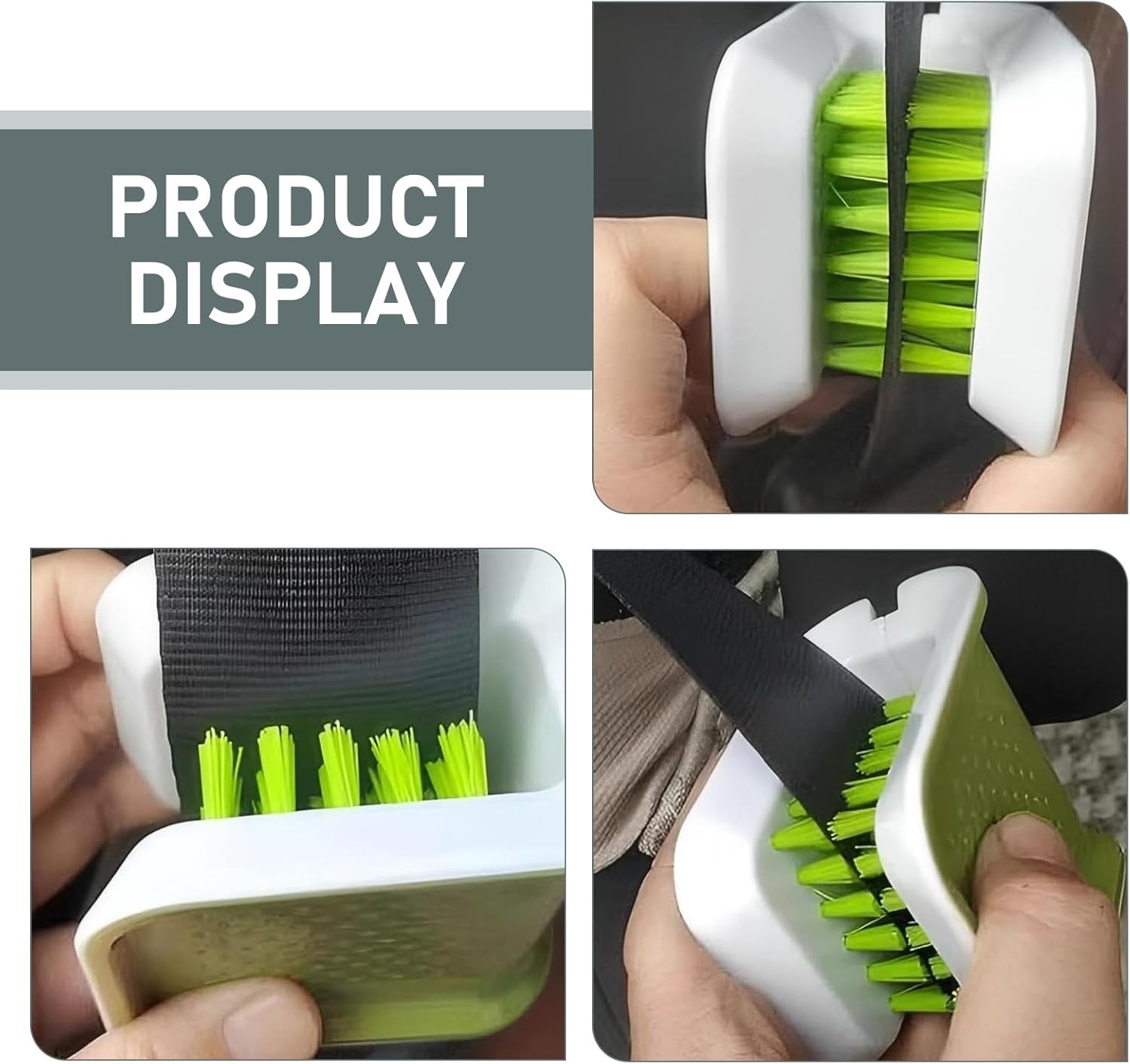 2PCS Cleaning Brush, U-Shaped Double-Sided Seat Belt Cleaning Brushes, Closeable