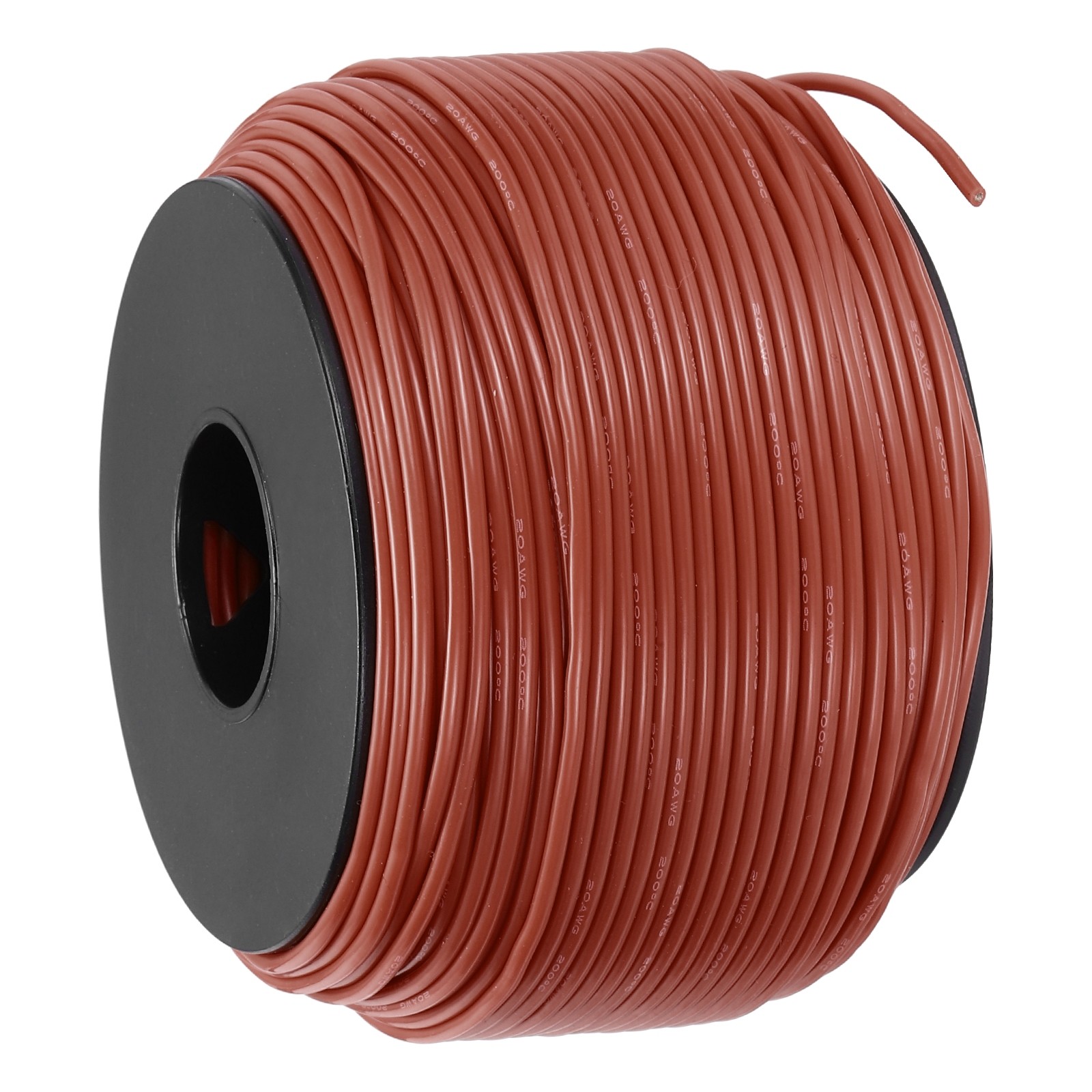 20 AWG Flexible Silicone Wire 91.5m/300ft, Tinned Copper Electrical Wire, Brown