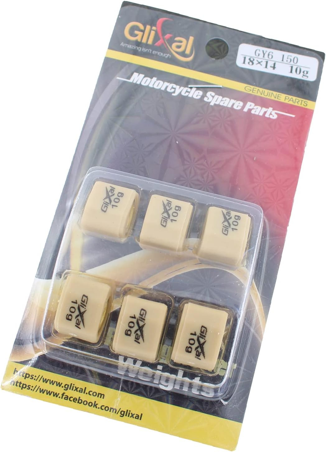 18x14mm High Performance Polygon Variator Sliders, Racing Sliding Roller Weights