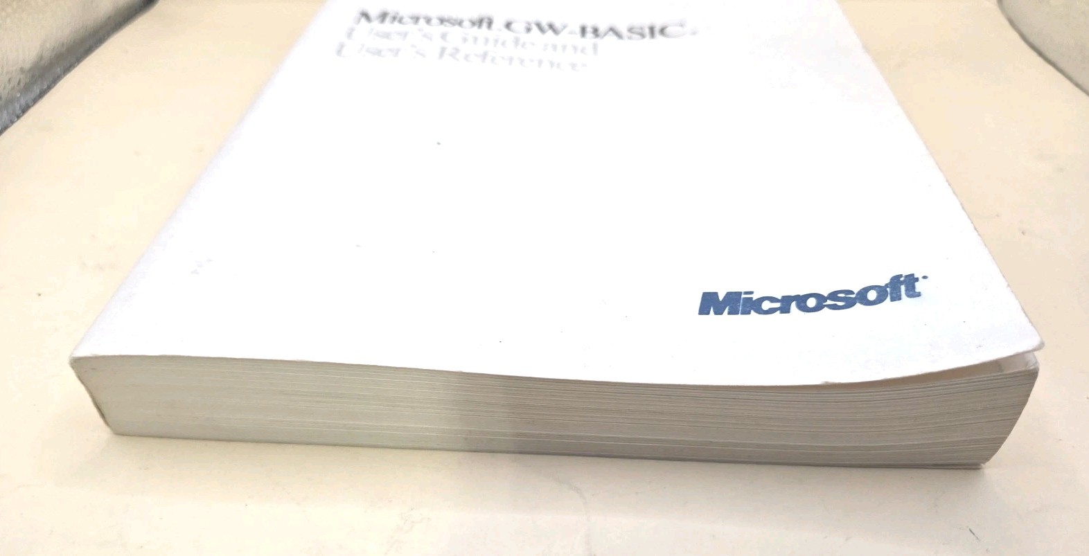 1987 Microsoft GW-Basic User's Guide And User's Reference Softcover
