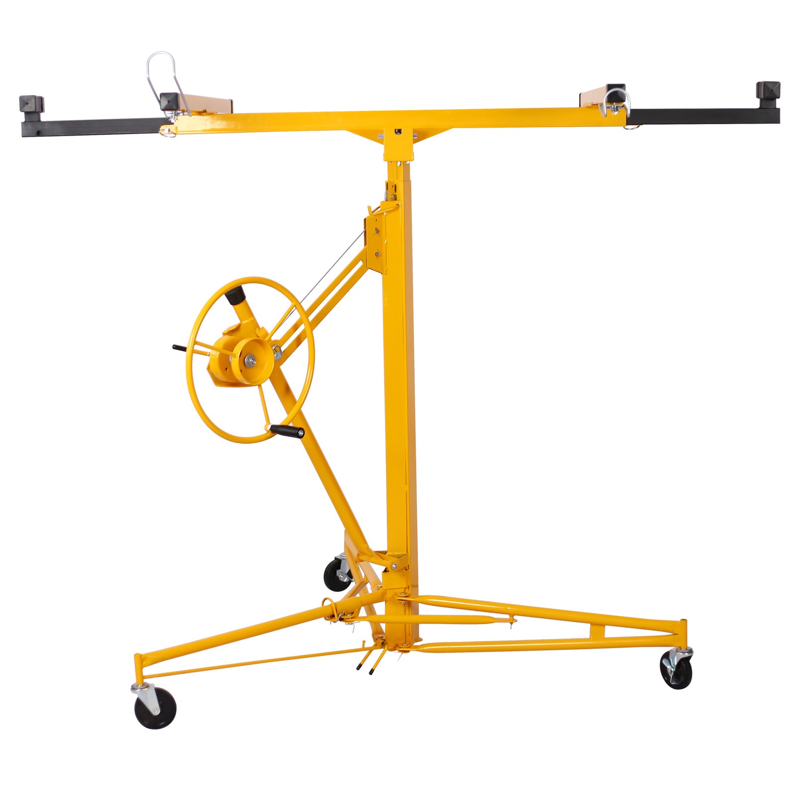 Drywall Lift Jack Rolling Panel Hoist 16 ft Yellow
