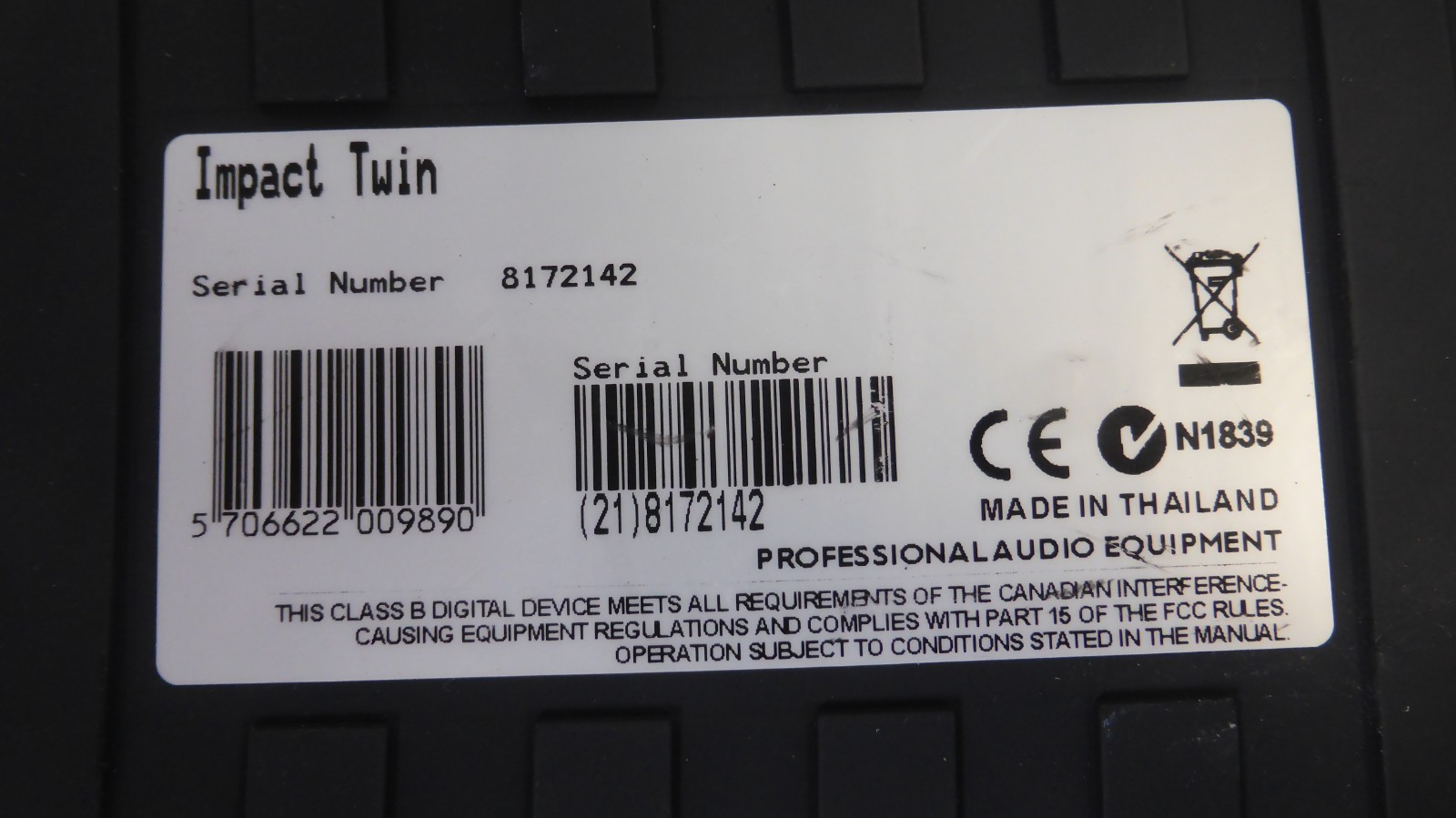 TC Electronic Impact Twin Audio Interface