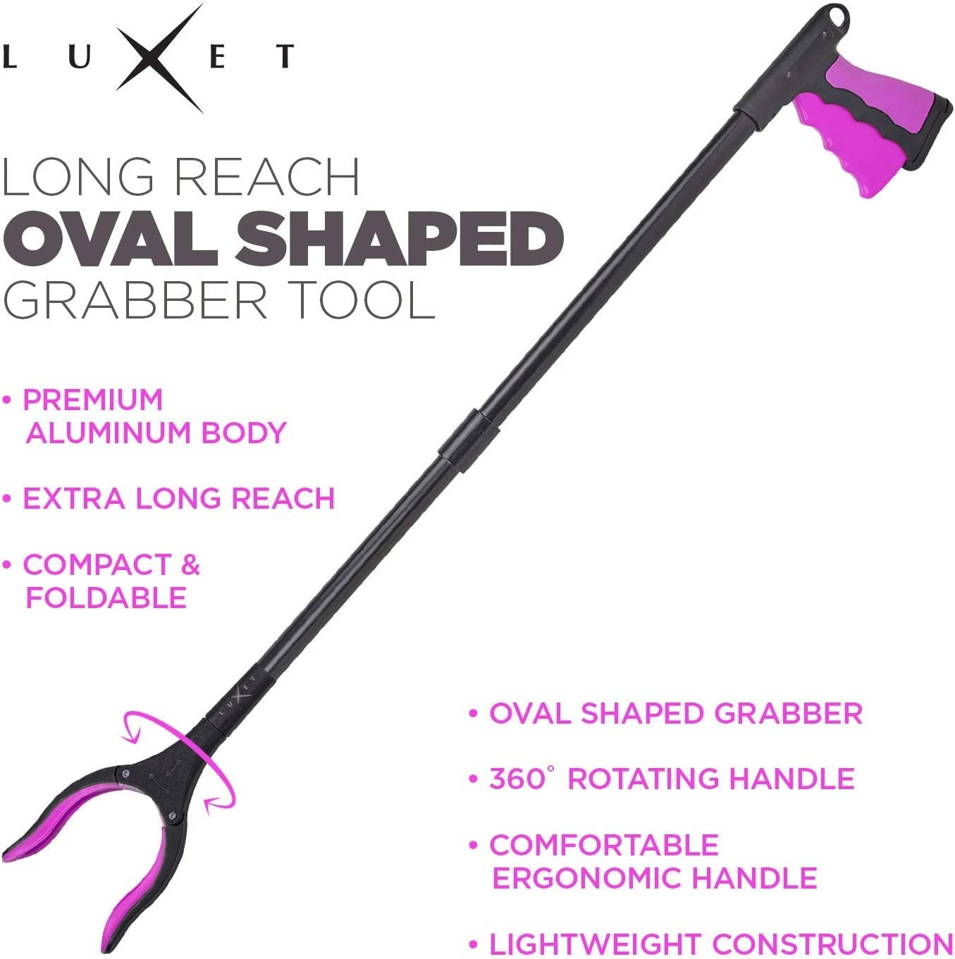 Grabber Reacher Tool 2 Pack Latest Version Long 32 Inch Foldable Pick Up St...