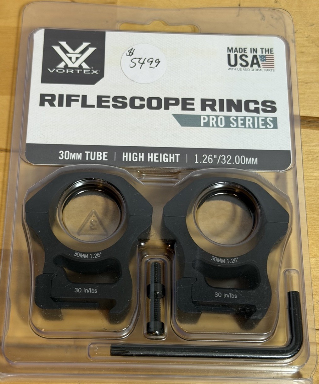 Vortex Optics PR-30H Pro Series Riflescope Rings