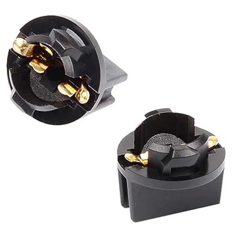 10x T10 PC194 LED Bulb Instrument Panel Cluster Dash Lights Twist Lock Sockets