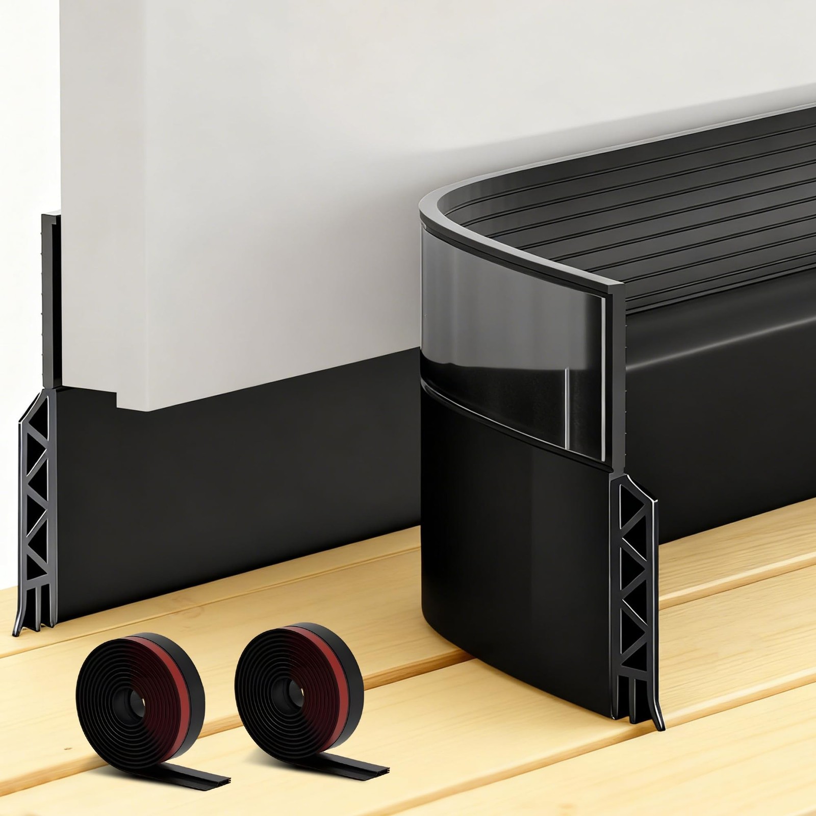 2 Pack Door Draft Stopper Sheets, Door Sweep for Exterior & Interior Doors,Ro...