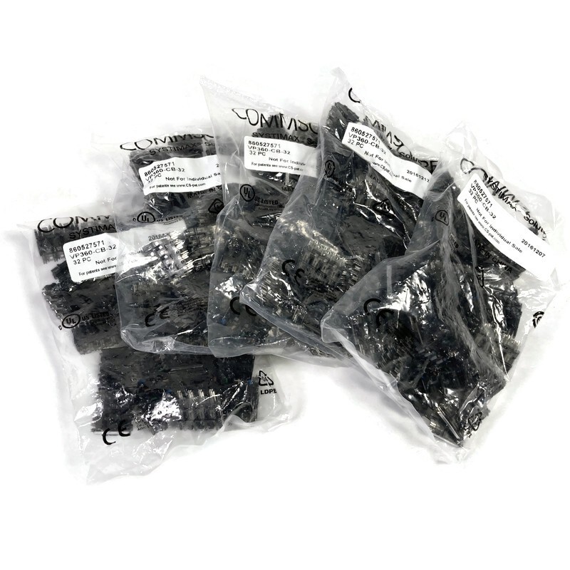 Lot of 5 Commscope Systimax VP360-CB-32 Cross Connect 32Pcs Connecting Block