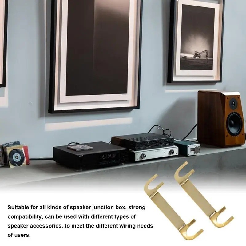 2PCS Speaker Wiring Connector Copper Speaker Wiring Lugs Binding Posts