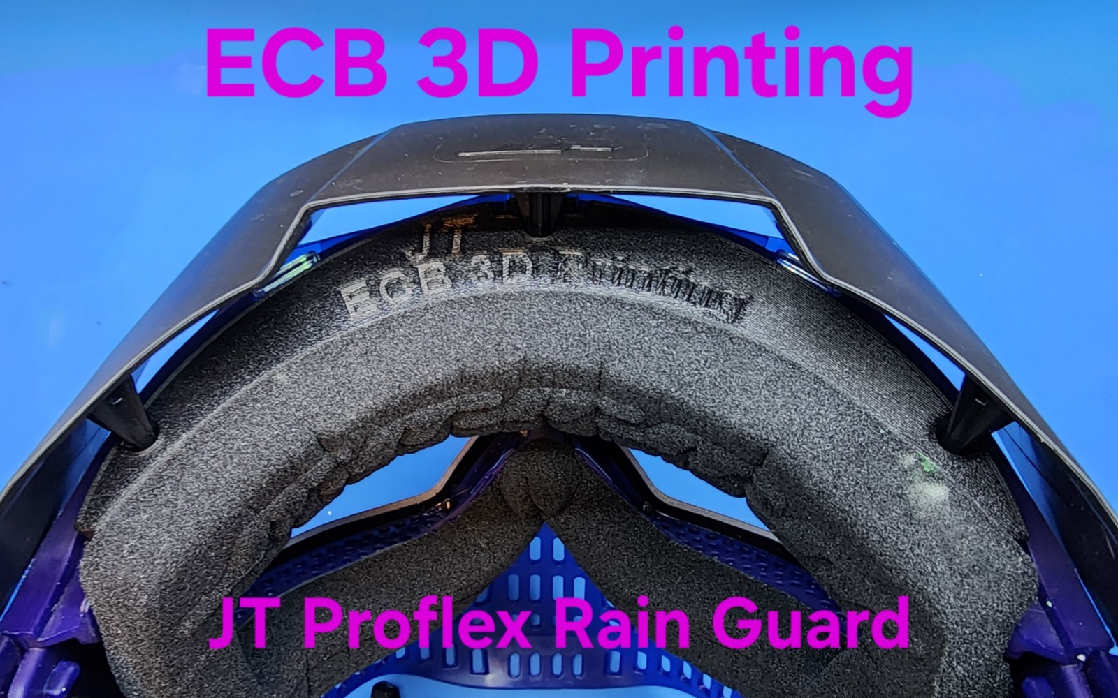 ECB 3D Printing Rain Guard for JT Proflex