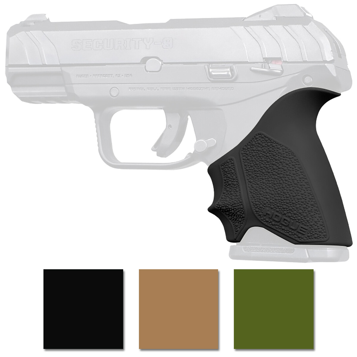 Hogue Ruger Security-9 Compact HandALL Beavertail Grip Sleeve