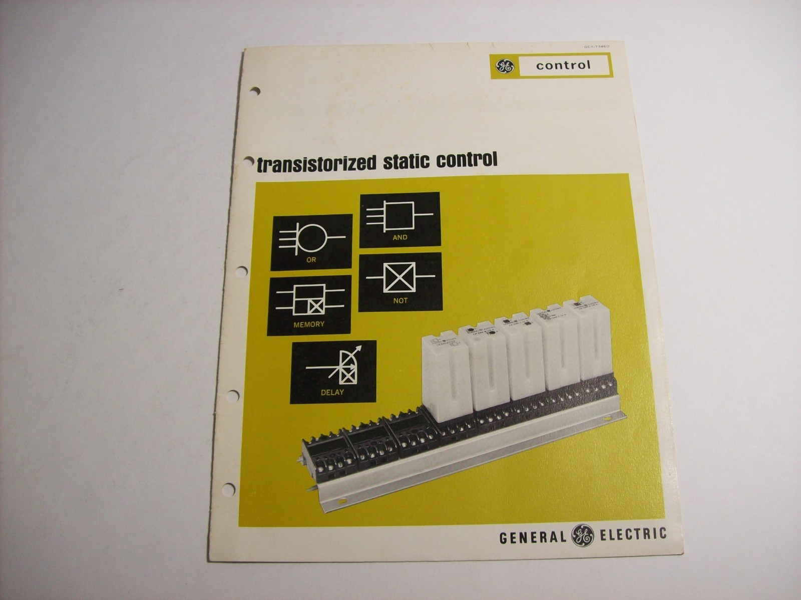 Vintage GE Transistorized Static Control Pamphlet, General Electric, x