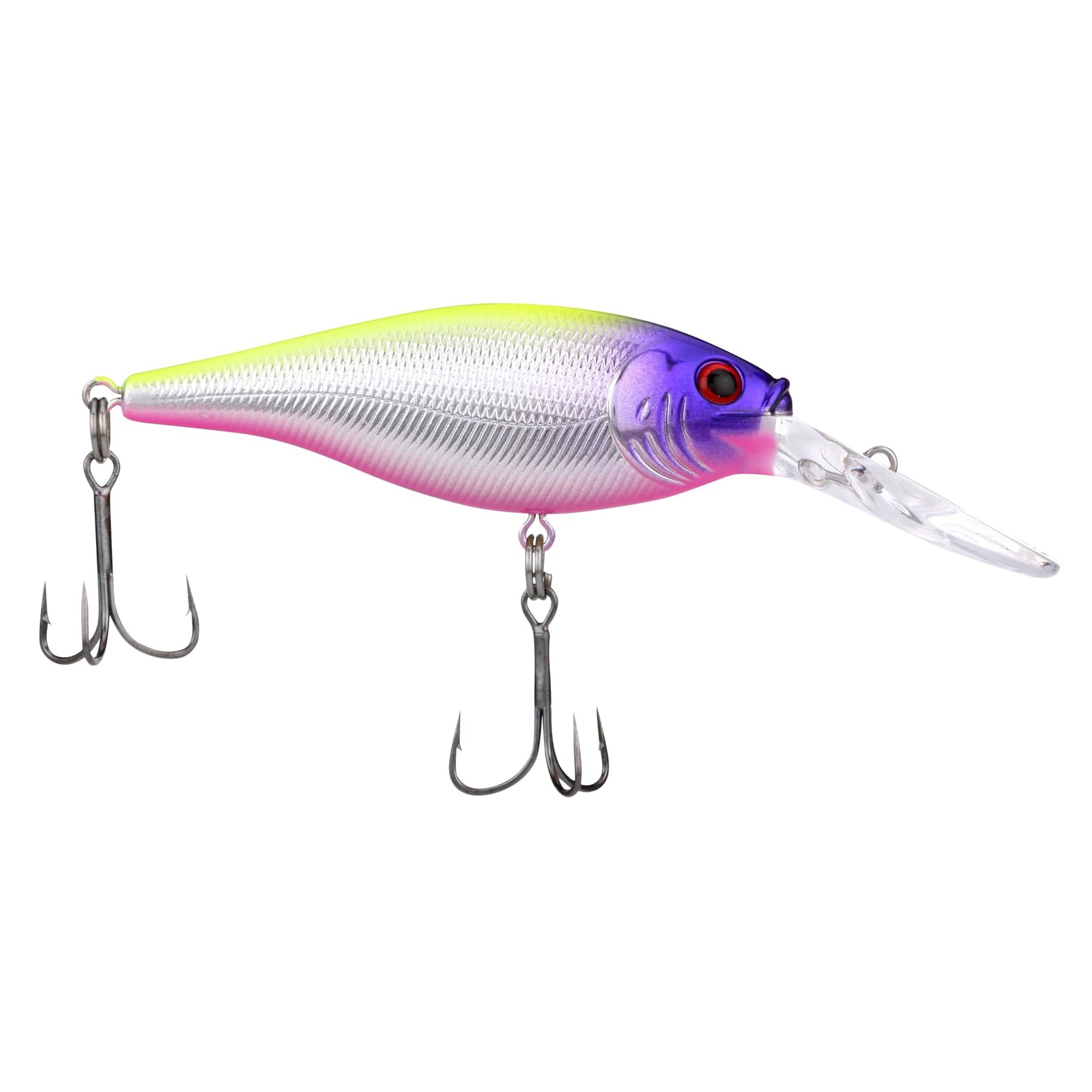 Berkley Flicker Shad Fishing Lure, 2 3/4in - 5/16 oz, Slick Purple Bengal
