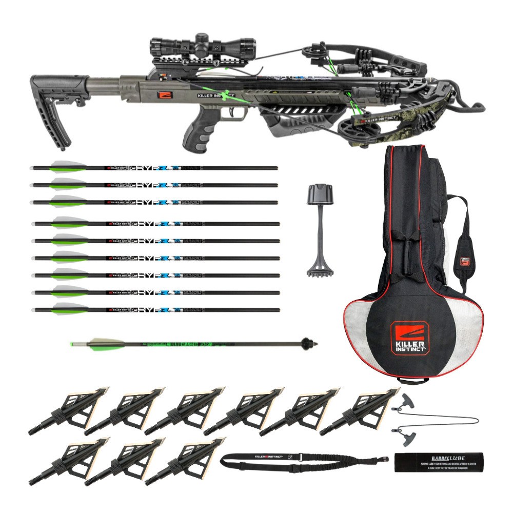 Killer Instinct Boss 405 FPS Deluxe Crossbow Package and Hunter's Accessory Kit