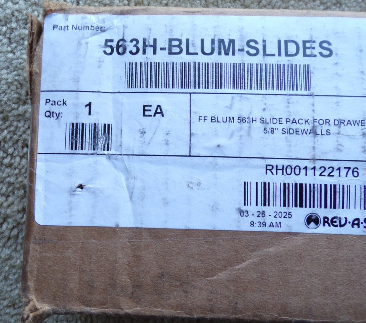 Rev-A-Shelf 563H Blum Slides - 1 set - @dS